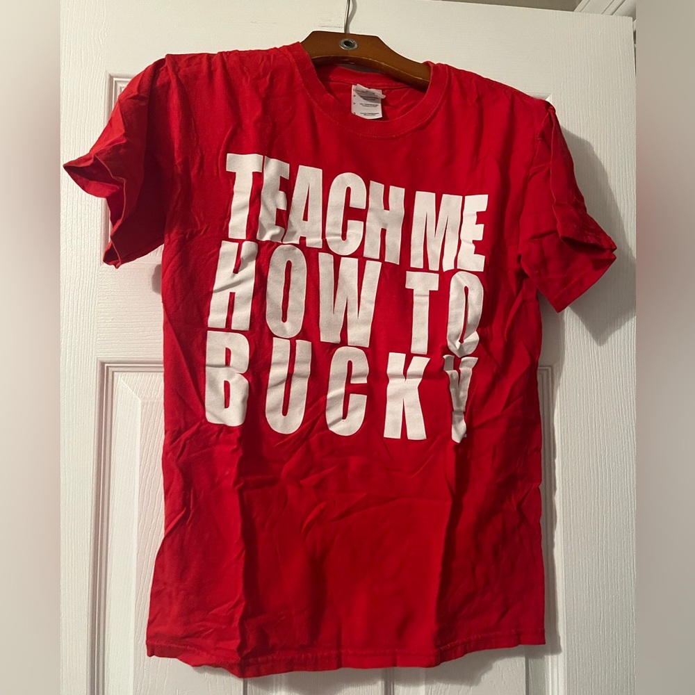 Wisconsin Badger Teach Me How To Bucky tee